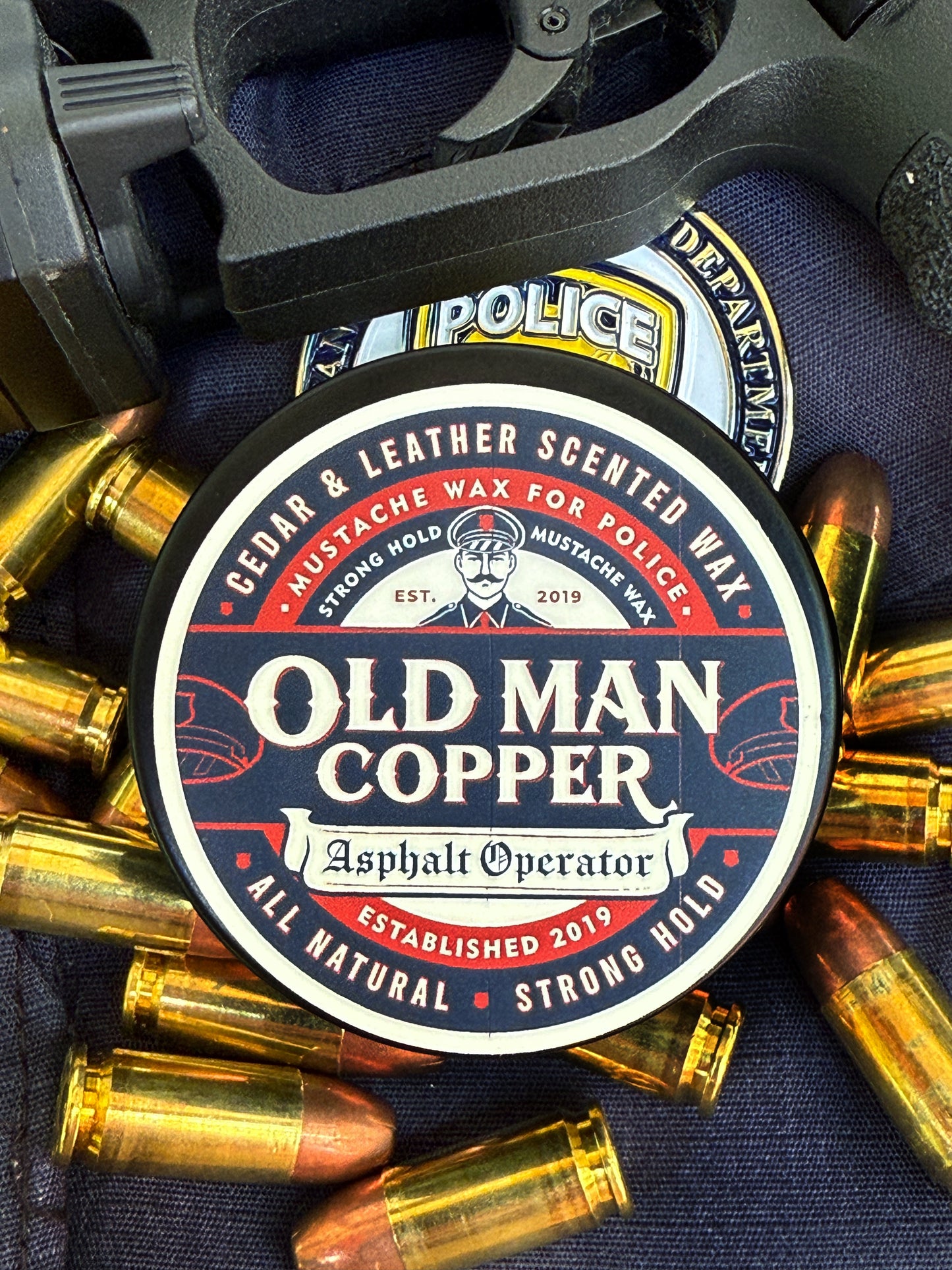Old Man Copper "Asphalt Operator" Mustache Wax