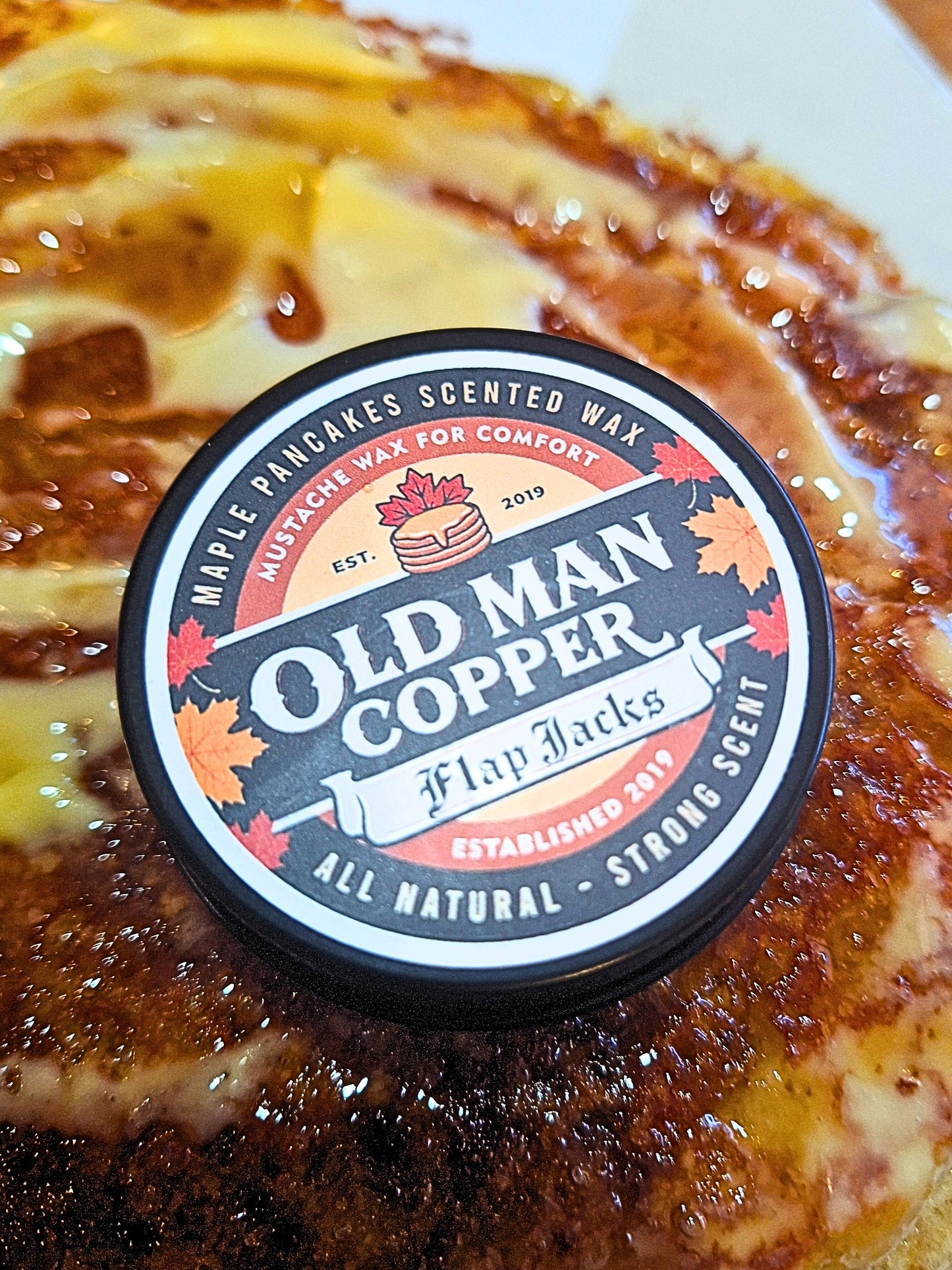 Old Man Copper "Flapjack" Maple Pancake Mustache Wax
