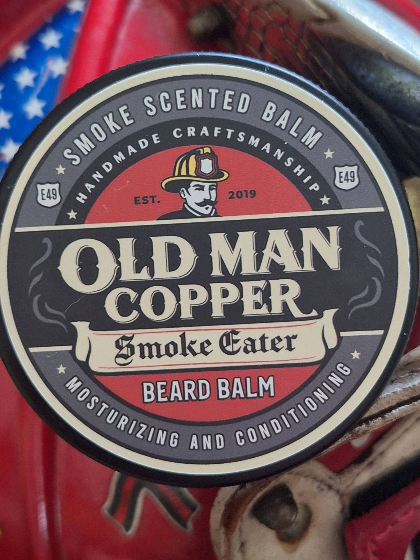 Old Man Copper "Smoke Eater" Smokey Leather Beard Balm
