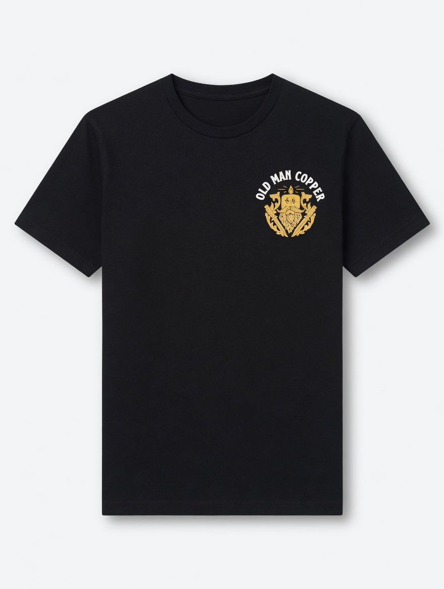 Old Man Copper Short Sleeve T - Black