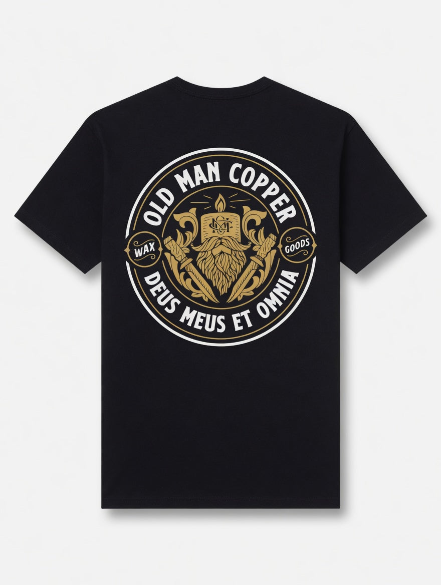 Old Man Copper Short Sleeve T - Black
