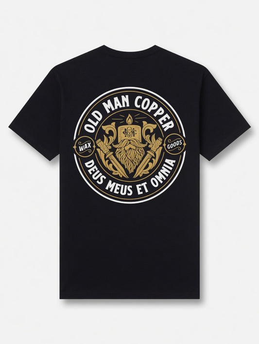 Old Man Copper Short Sleeve T - Black