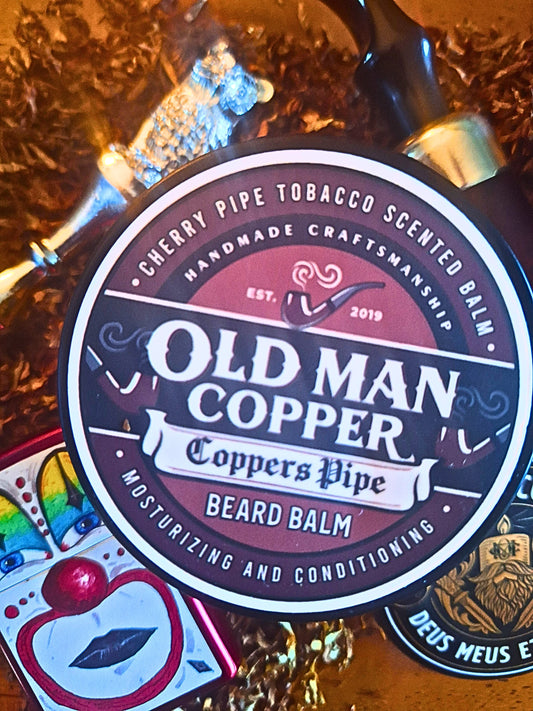 Old Man Copper "Copper's Pipe" Cherry Pipe Tobacco Beard Balm 4 oz