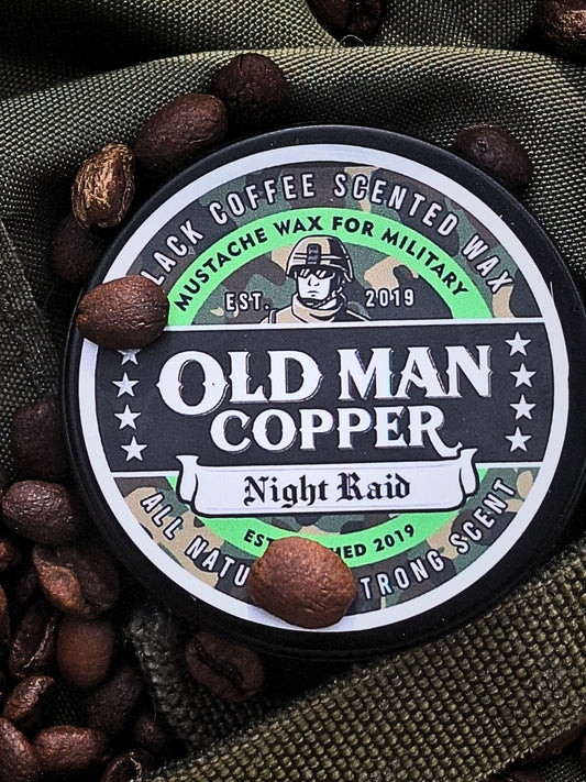 Old Man Copper "Night Raid" Coffee Mustache Wax