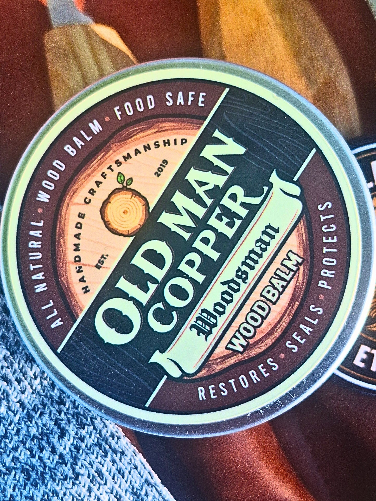 Old Man Copper "Woodsmen" Wood Balm 2 oz